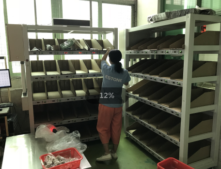 沃港電子標簽分揀墻，提高200%訂單分揀效率